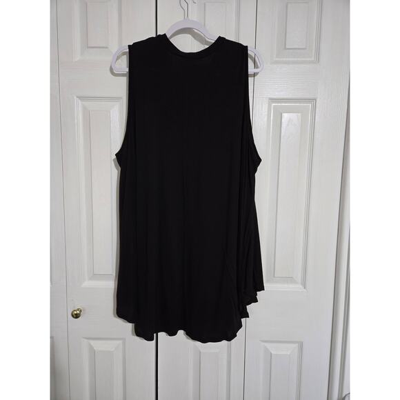 Lane Bryant size 26/28 women's black plus size sleeveless tunic - Picture 4 of 9